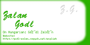 zalan godl business card